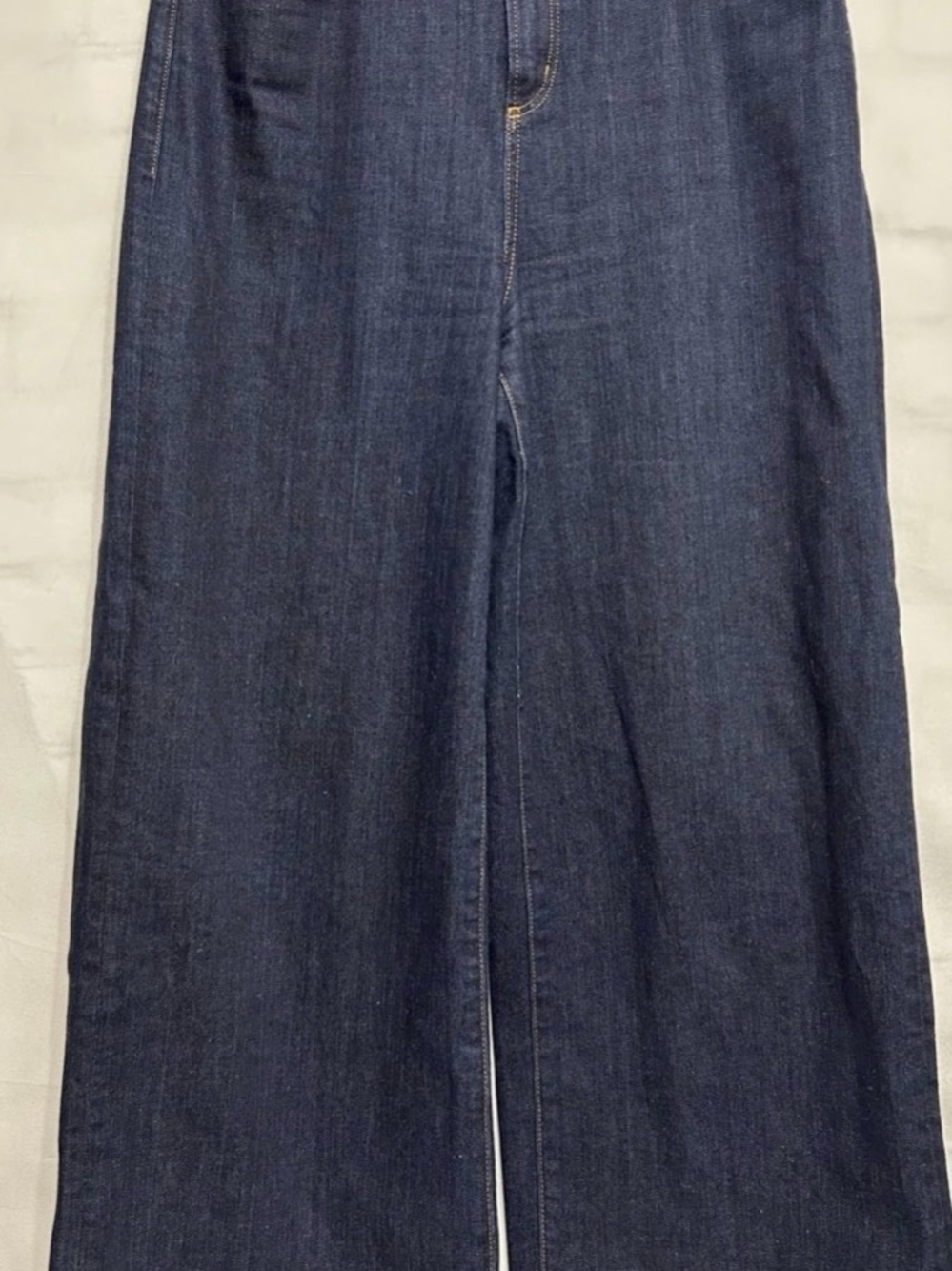 ANN MASHBURN Dark Indigo Wide-Leg Jeans